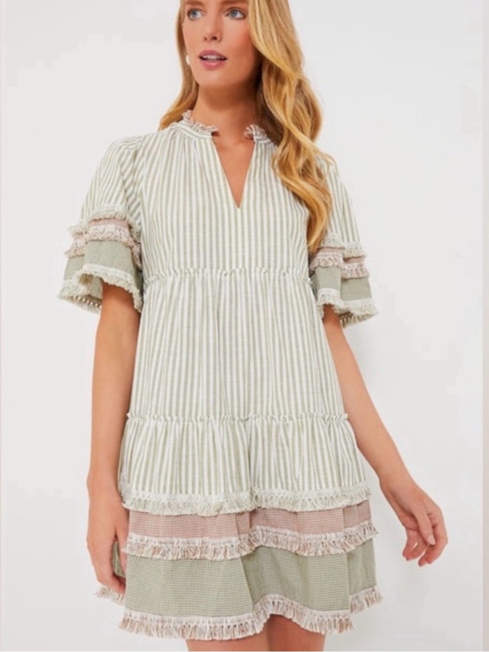 Tuckernuck Cotswold striped mini dress NWT